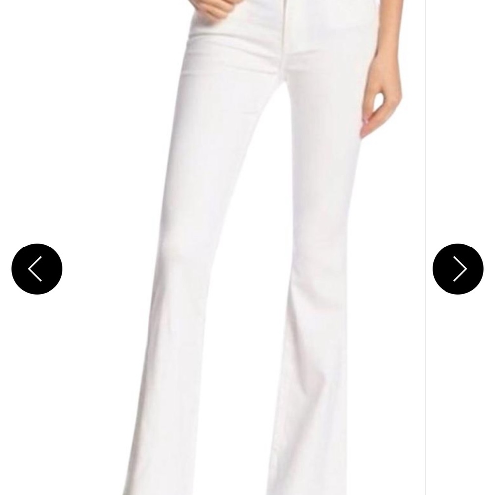 White Denim Flare Jeans - BLANKNYC